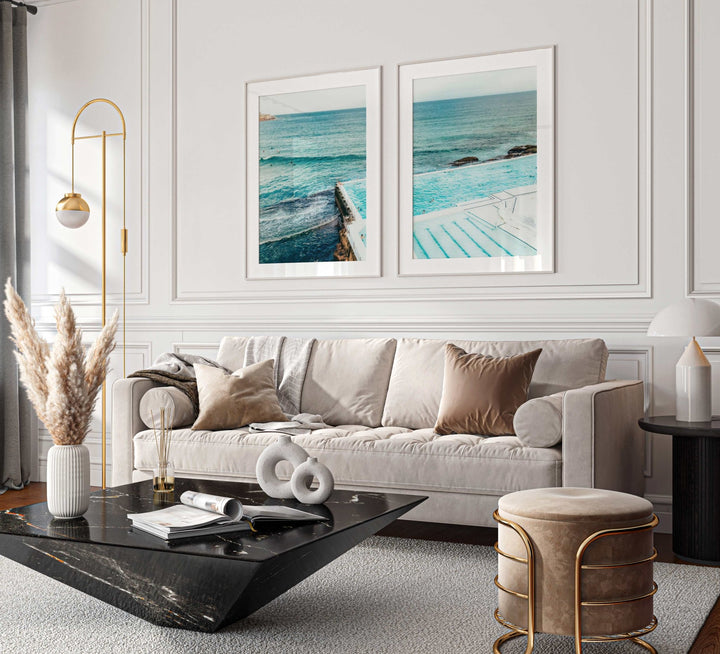 Set of 2 Bondi Icebergs Photograph Wall Art wall - art - picture - poster