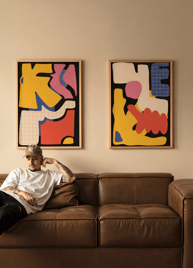 Set of 2 Fragments of Abstraction Wall Art by Lisa Solomoniuk wall - art - picture - poster