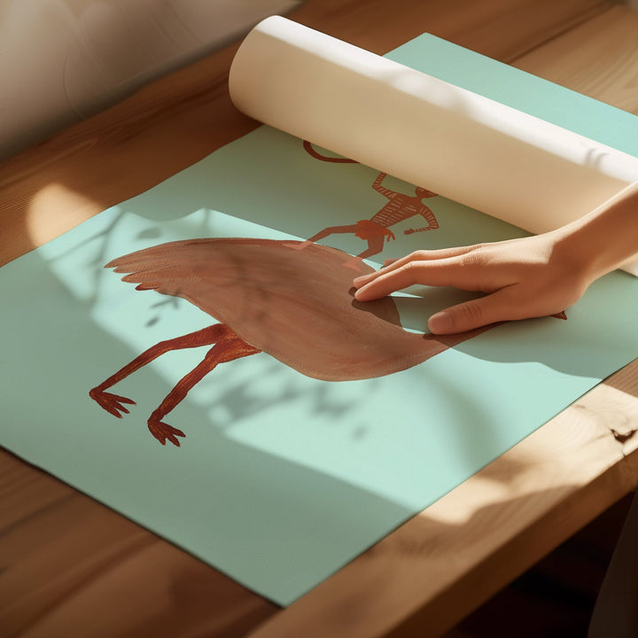 Set of 3 Deadly, Feather & Rope Indigenous Wall Art by Domica Hill wall - art - picture - poster