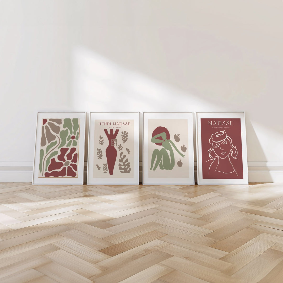Set of 4 Galerie Garden Fleurs by Henri Matisse wall - art - picture - poster