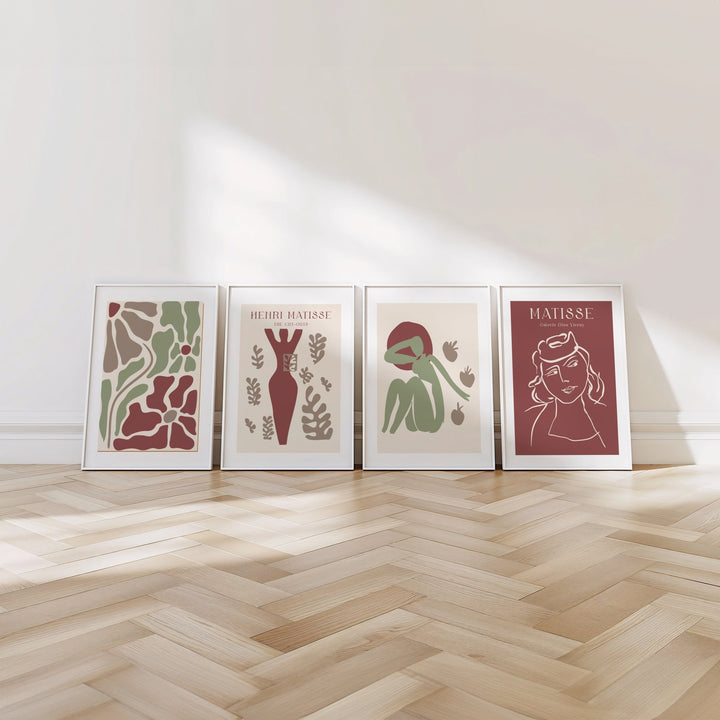 Set of 4 Galerie Garden Fleurs by Henri Matisse wall - art - picture - poster