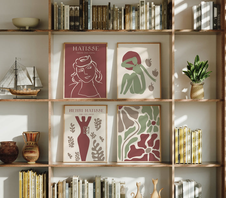 Set of 4 Galerie Garden Fleurs by Henri Matisse wall - art - picture - poster