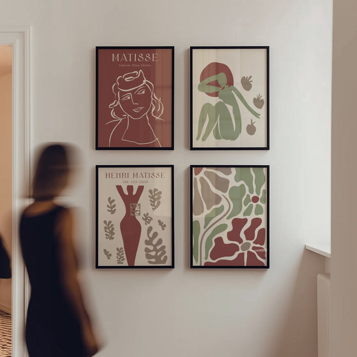 Set of 4 Galerie Garden Fleurs by Henri Matisse wall - art - picture - poster