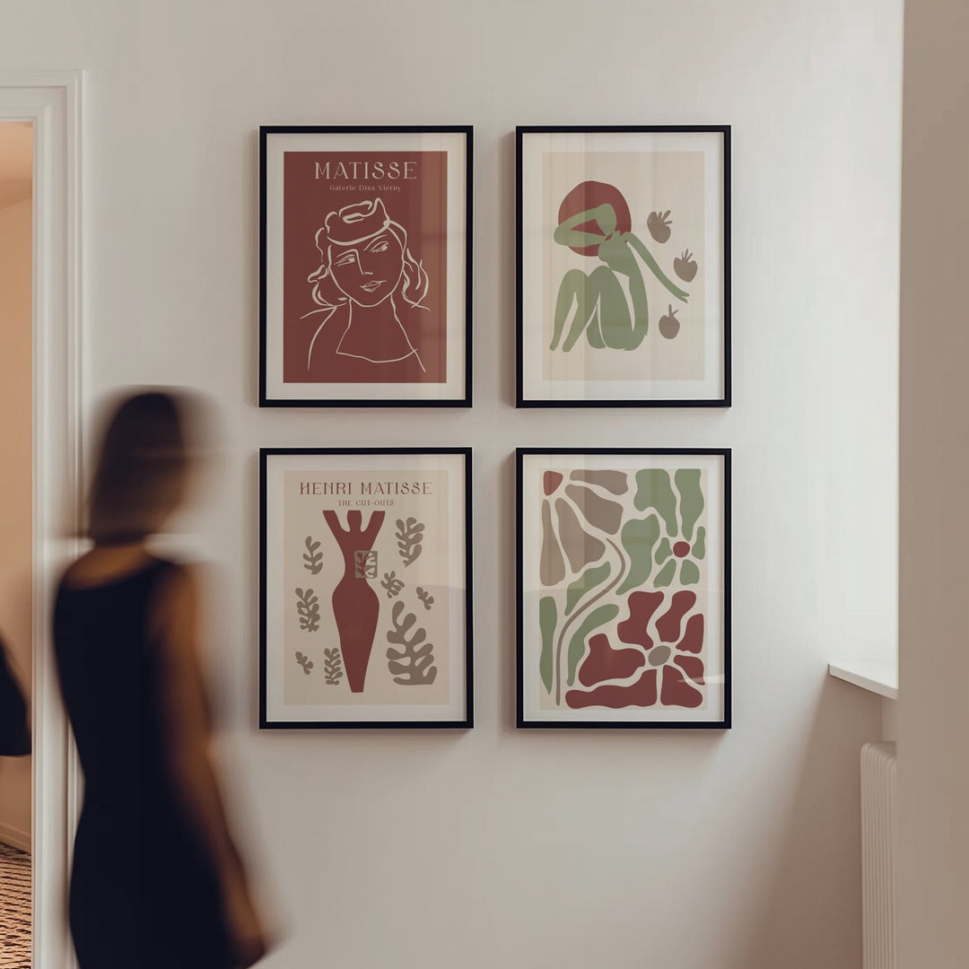 Set of 4 Galerie Garden Fleurs by Henri Matisse wall - art - picture - poster