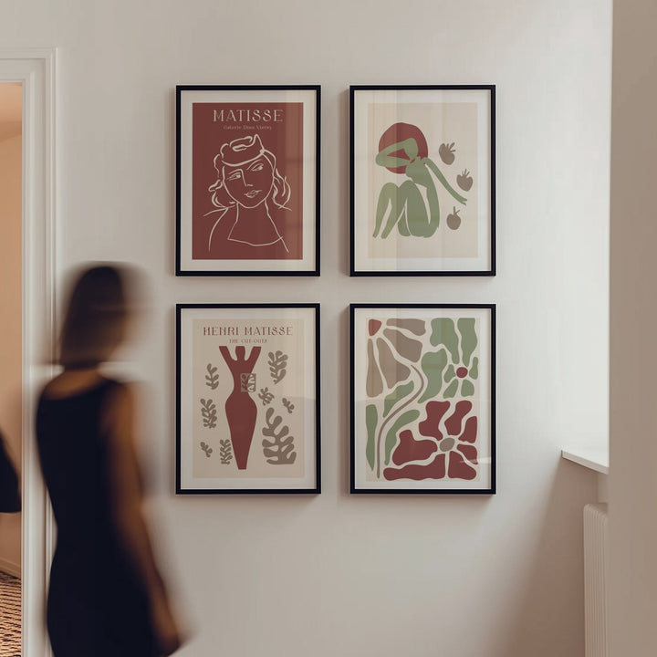 Set of 4 Galerie Garden Fleurs by Henri Matisse wall - art - picture - poster
