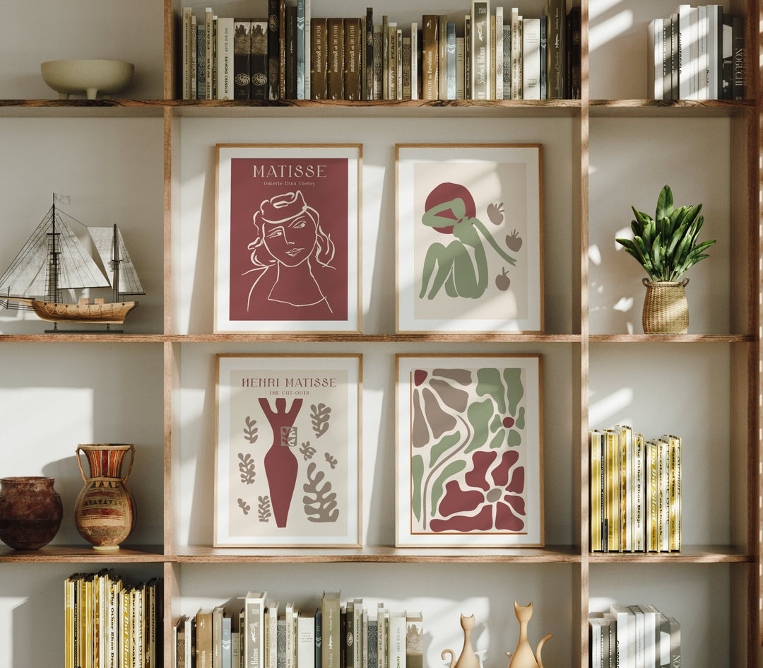 Set of 4 Galerie Garden Fleurs by Henri Matisse wall - art - picture - poster