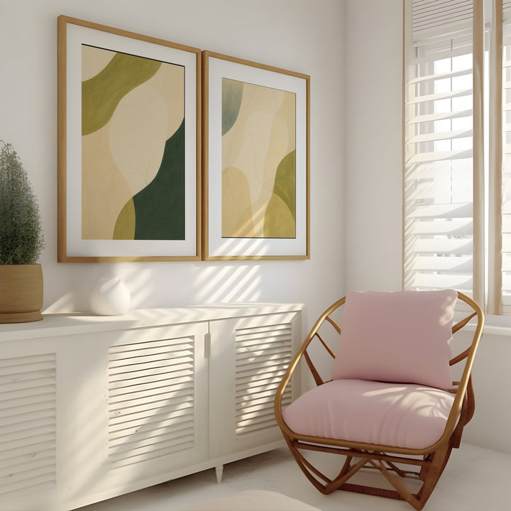 Shaped by Stillness Set of 2 wall - art - picture - poster