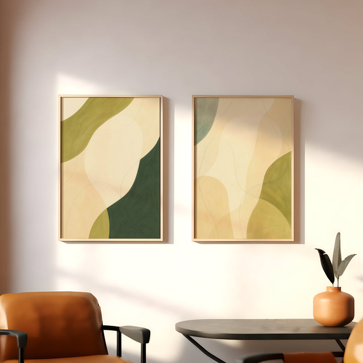 Shaped by Stillness Set of 2 wall - art - picture - poster