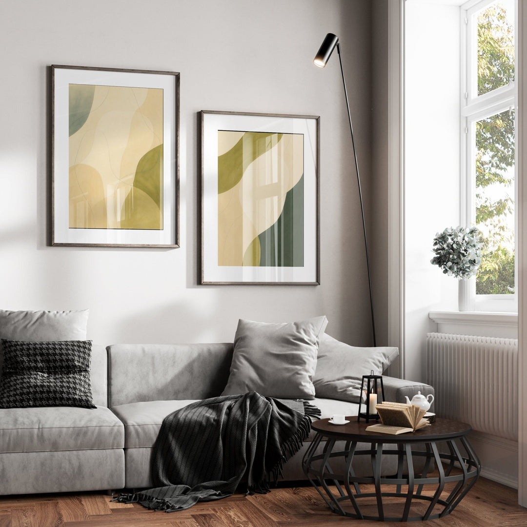 Shaped by Stillness Set of 2 wall - art - picture - poster