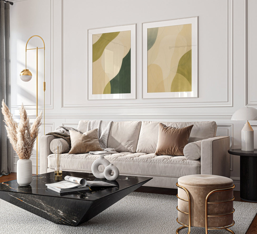 Shaped by Stillness Set of 2 wall - art - picture - poster