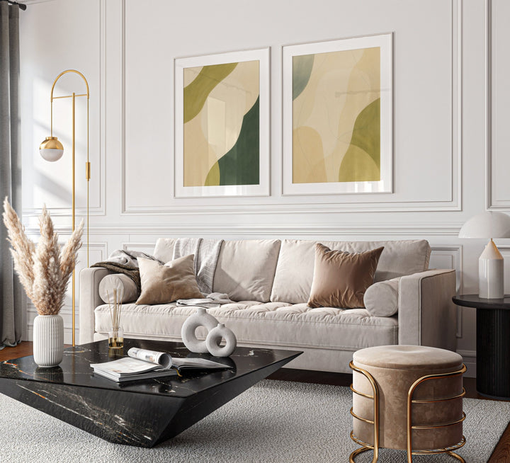 Shaped by Stillness Set of 2 wall - art - picture - poster