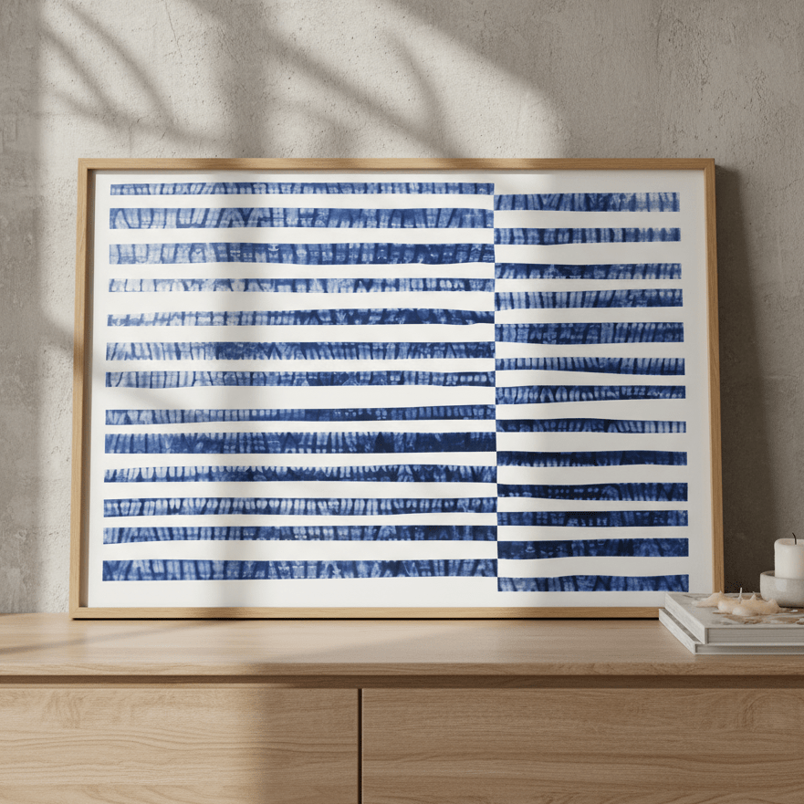 Shibori Stripes by Deer Muskeeter wall - art - picture - poster