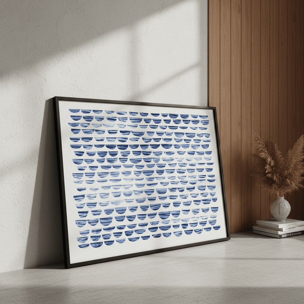 Shibori Waves by Deer Muskeeter wall - art - picture - poster