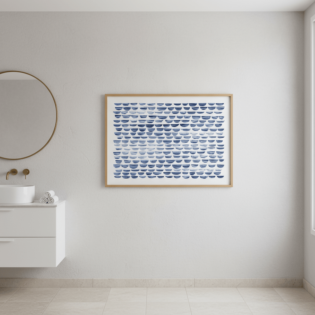 Shibori Waves by Deer Muskeeter wall - art - picture - poster