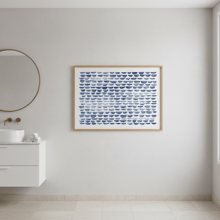 Shibori Waves by Deer Muskeeter wall - art - picture - poster