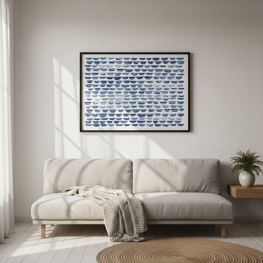Shibori Waves by Deer Muskeeter wall - art - picture - poster