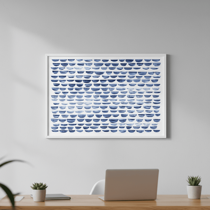 Shibori Waves by Deer Muskeeter wall - art - picture - poster