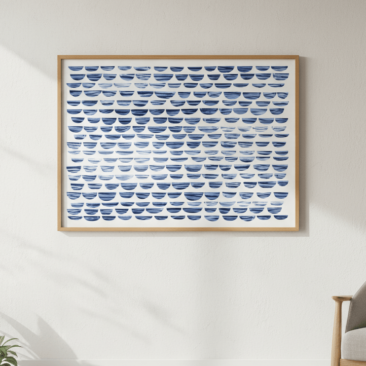 Shibori Waves by Deer Muskeeter wall - art - picture - poster
