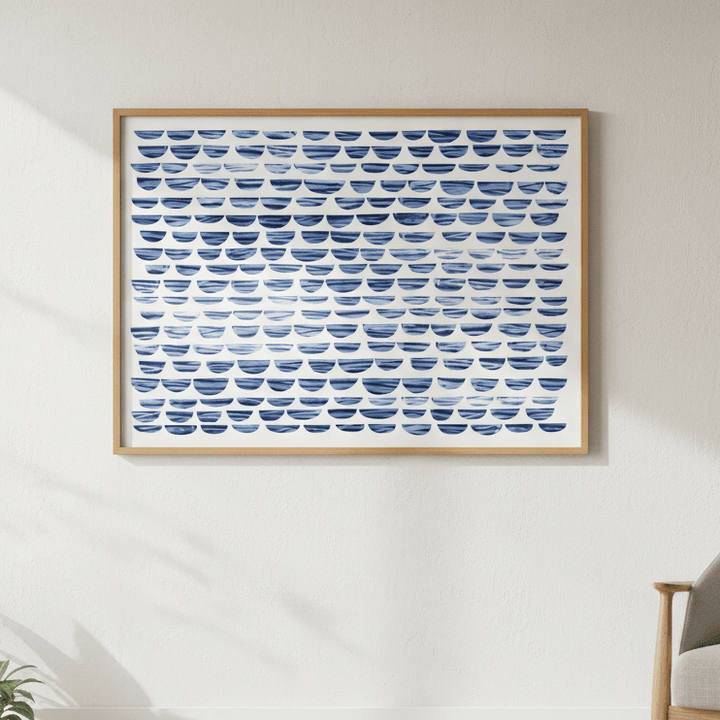 Shibori Waves by Deer Muskeeter wall - art - picture - poster