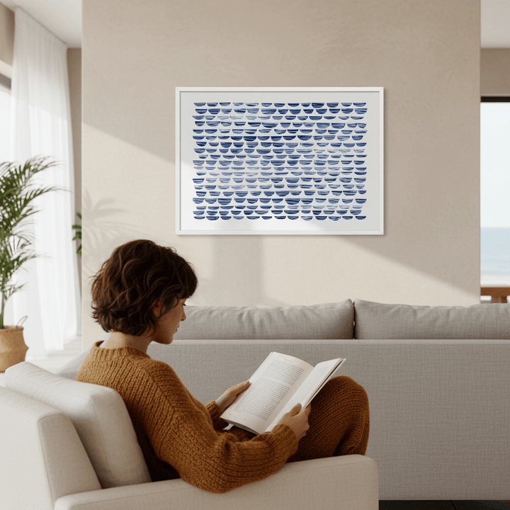 Shibori Waves by Deer Muskeeter wall - art - picture - poster