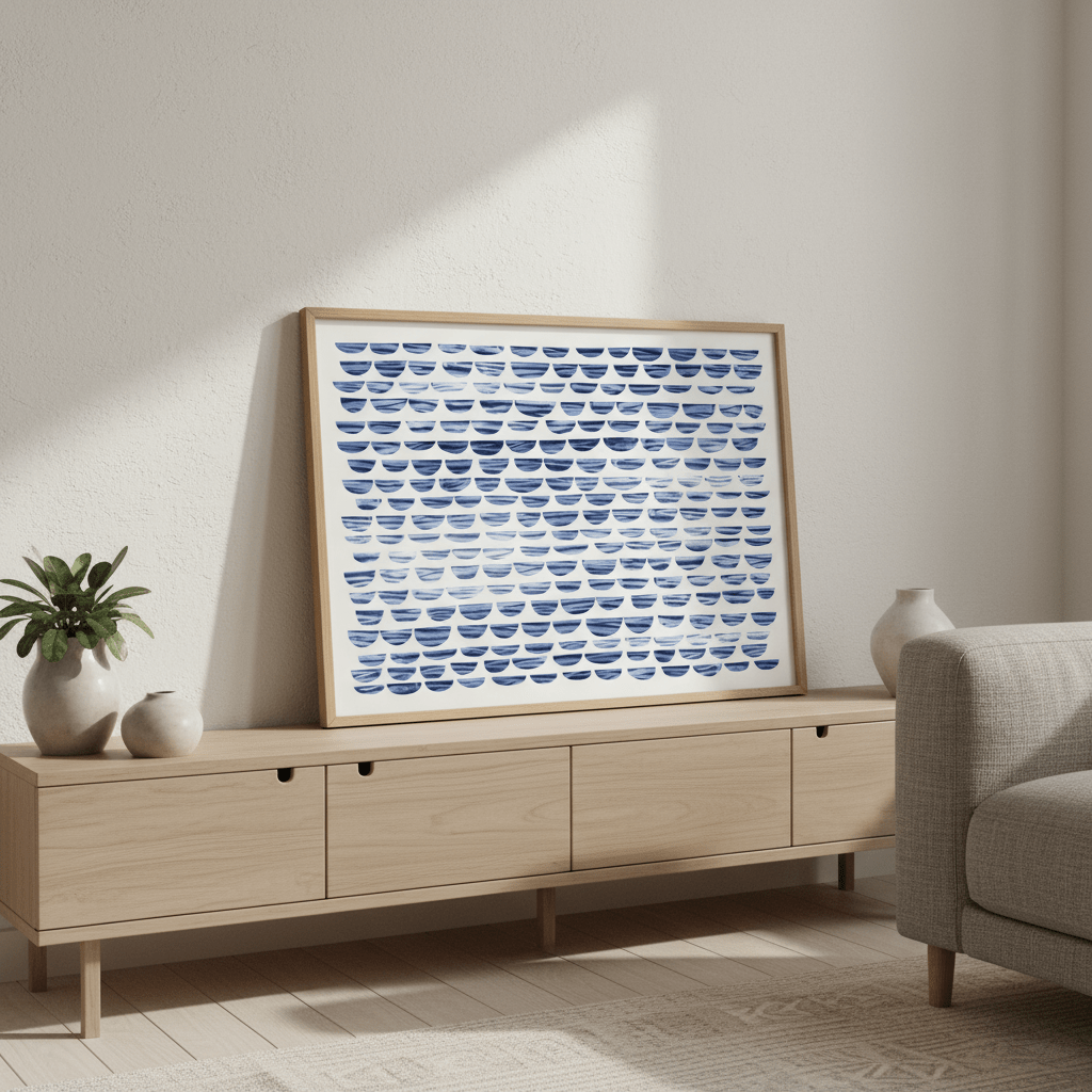Shibori Waves by Deer Muskeeter wall - art - picture - poster