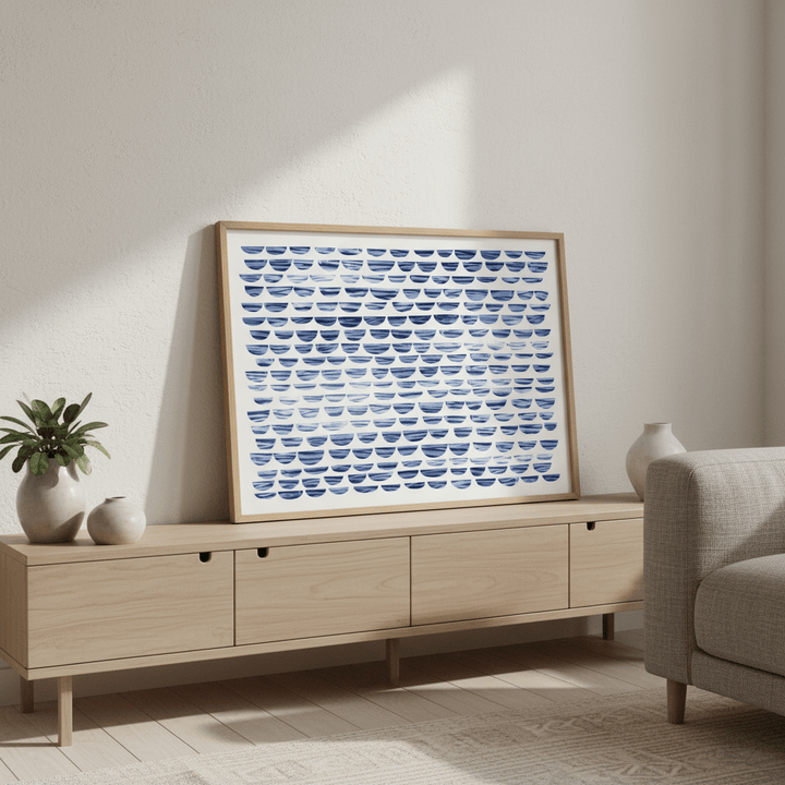Shibori Waves by Deer Muskeeter wall - art - picture - poster