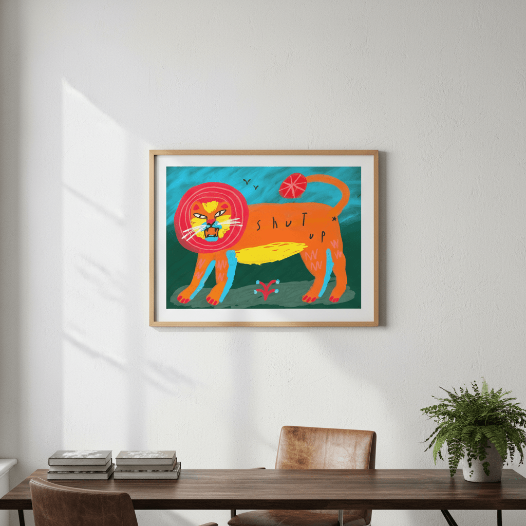 Shut Up by Nastasiia Samokhina wall - art - picture - poster