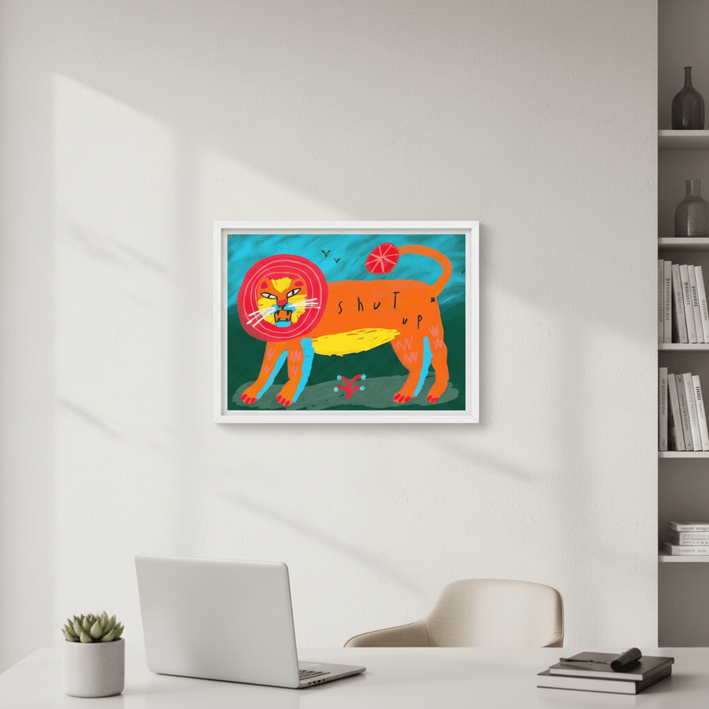 Shut Up by Nastasiia Samokhina wall - art - picture - poster