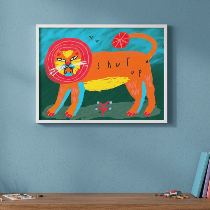 Shut Up by Nastasiia Samokhina wall - art - picture - poster