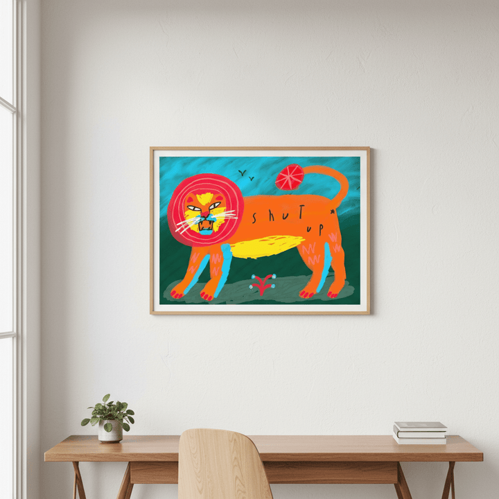 Shut Up by Nastasiia Samokhina wall - art - picture - poster