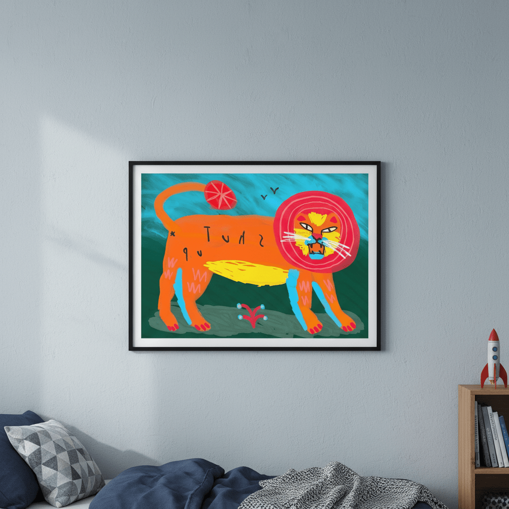 Shut Up by Nastasiia Samokhina wall - art - picture - poster