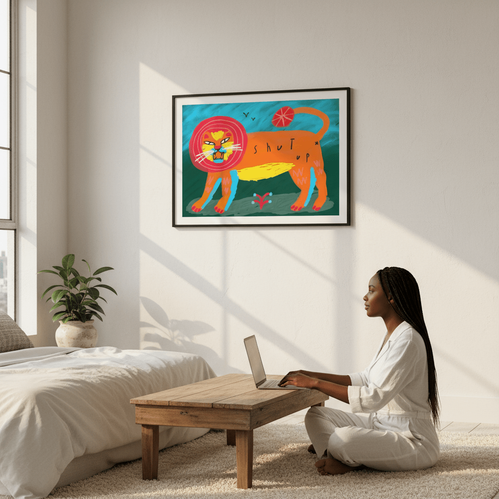 Shut Up by Nastasiia Samokhina wall - art - picture - poster