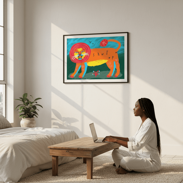 Shut Up by Nastasiia Samokhina wall - art - picture - poster