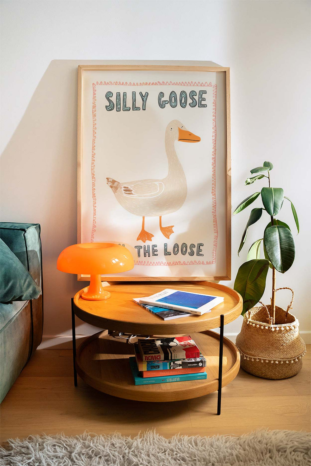 Silly Goose On The Loose Wall Art Print wall - art - picture - poster