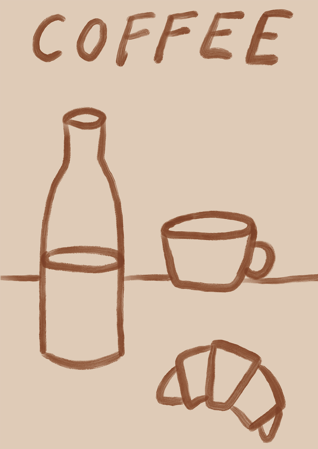 Simple Coffee Morning by Lucia Sankovic - Style My Wall,frame