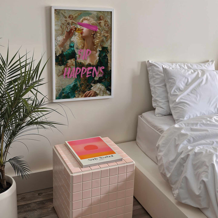 Sip Happens Renaissance Art Print wall - art - picture - poster