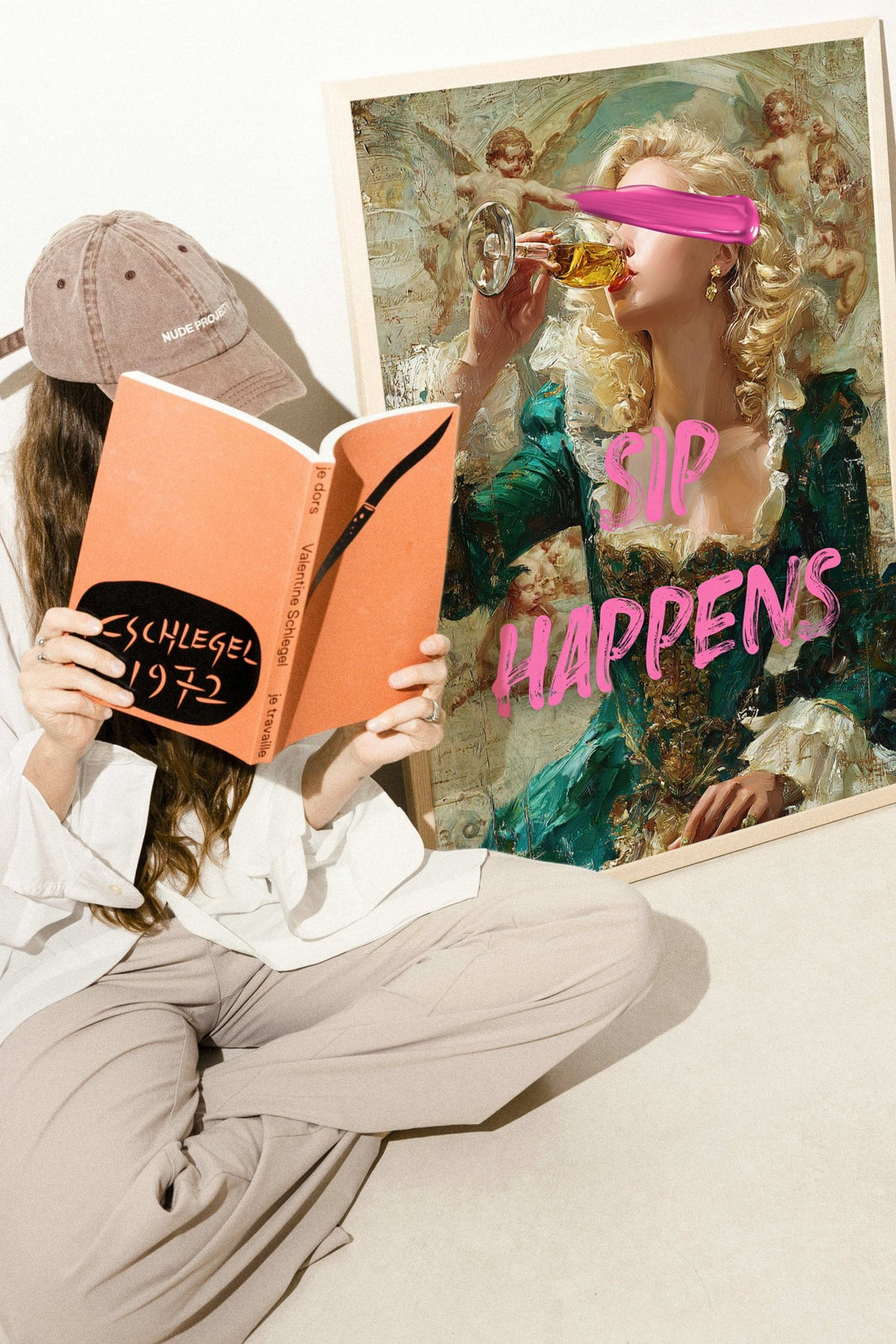 Sip Happens Renaissance Art Print wall - art - picture - poster
