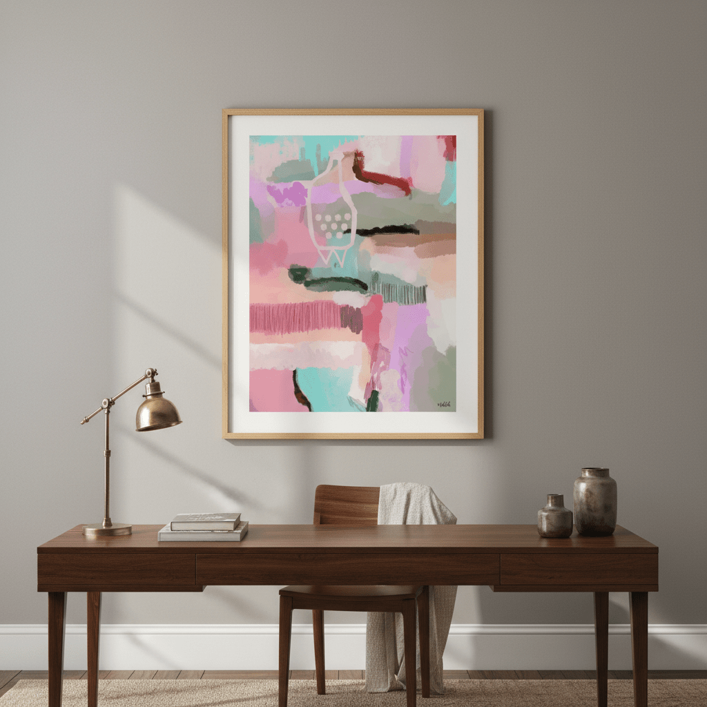 Sirens Pinky Vase by Inkheart Designs wall - art - picture - poster