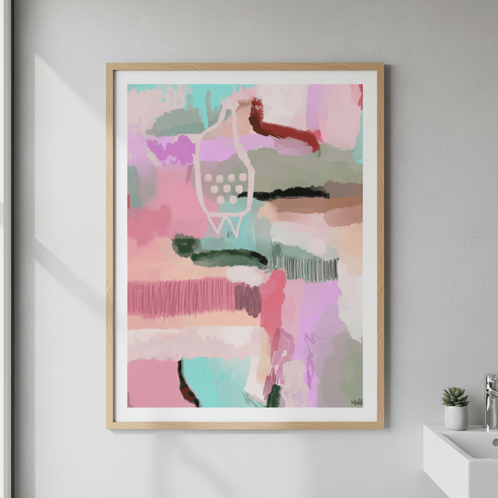 Sirens Pinky Vase by Inkheart Designs wall - art - picture - poster