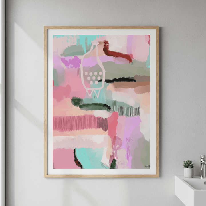 Sirens Pinky Vase by Inkheart Designs wall - art - picture - poster
