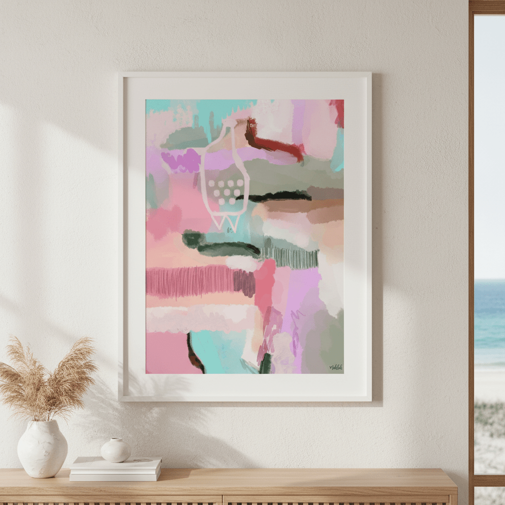 Sirens Pinky Vase by Inkheart Designs wall - art - picture - poster