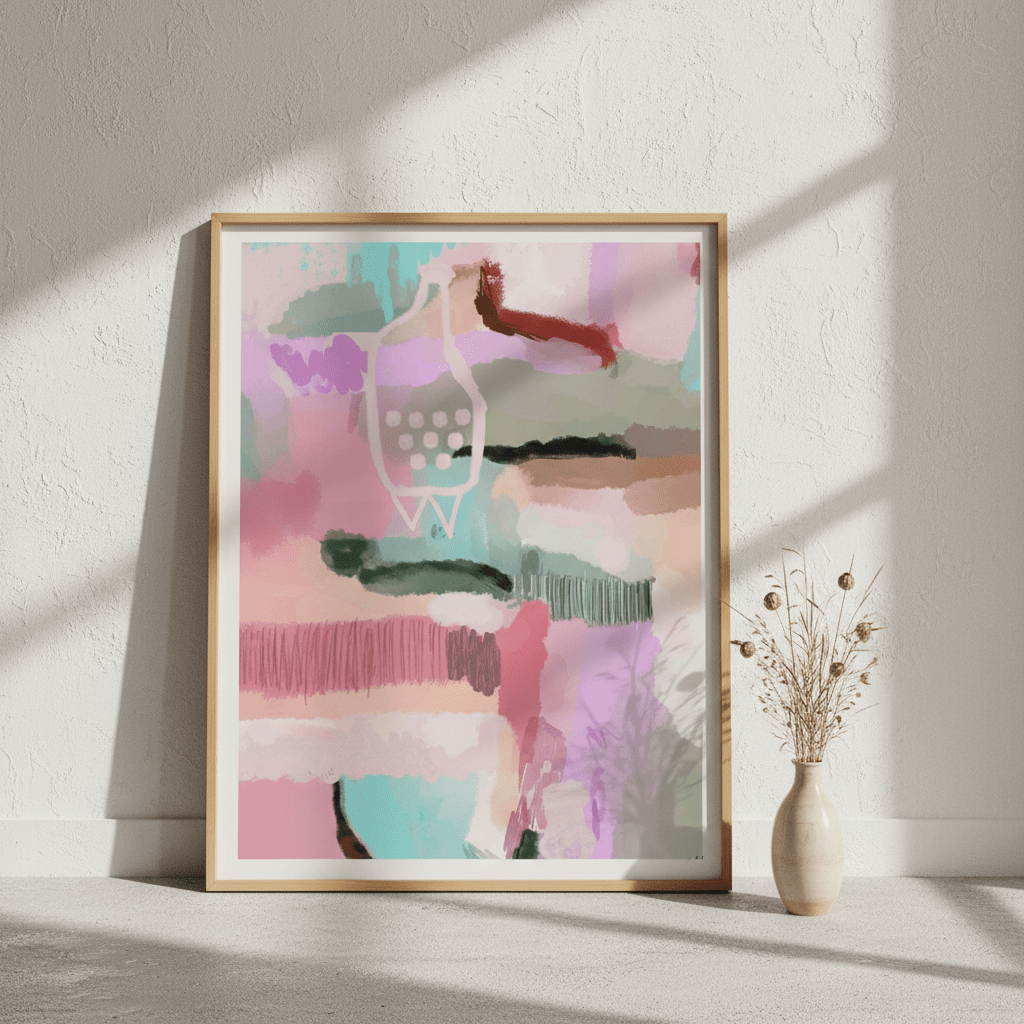 Sirens Pinky Vase by Inkheart Designs wall - art - picture - poster