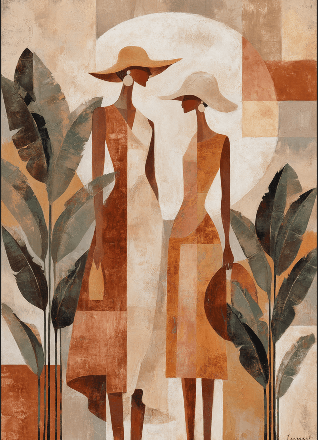 Sisters of the Sun Wall Art Print,frame