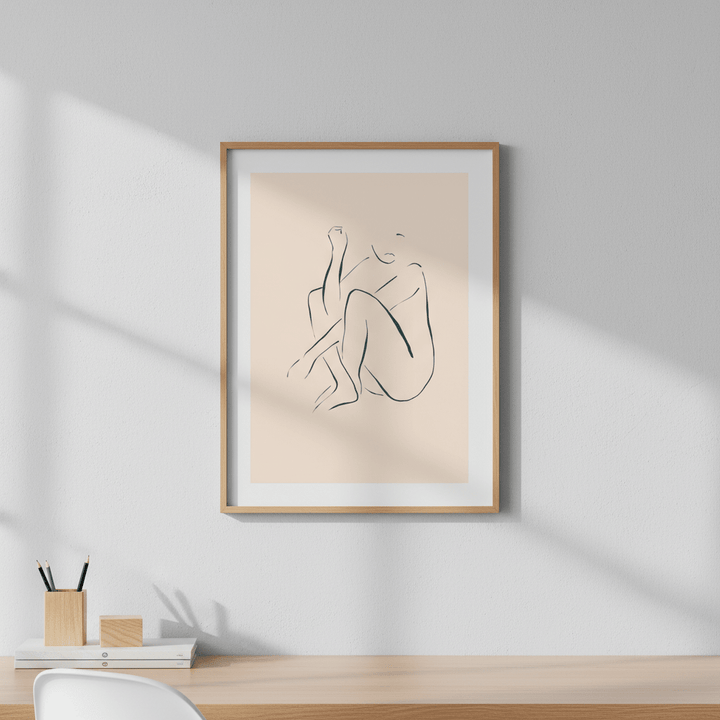 Sitting and Thinking by Ivy Green Illustrations wall - art - picture - poster