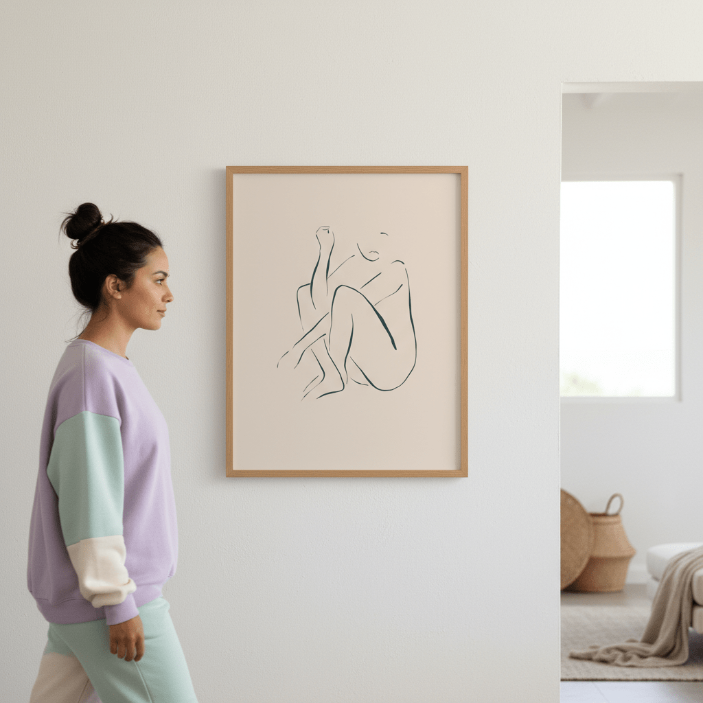 Sitting and Thinking by Ivy Green Illustrations wall - art - picture - poster