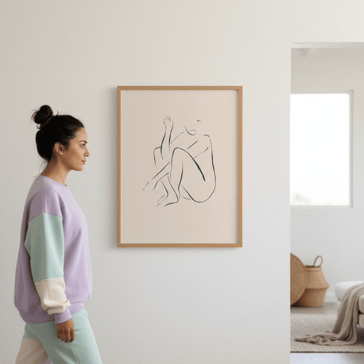 Sitting and Thinking by Ivy Green Illustrations wall - art - picture - poster
