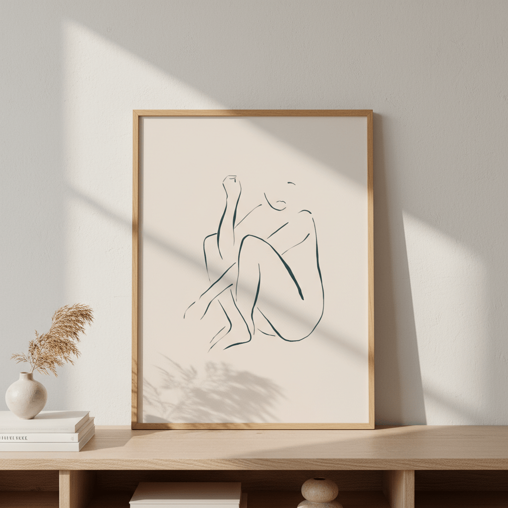 Sitting and Thinking by Ivy Green Illustrations wall - art - picture - poster