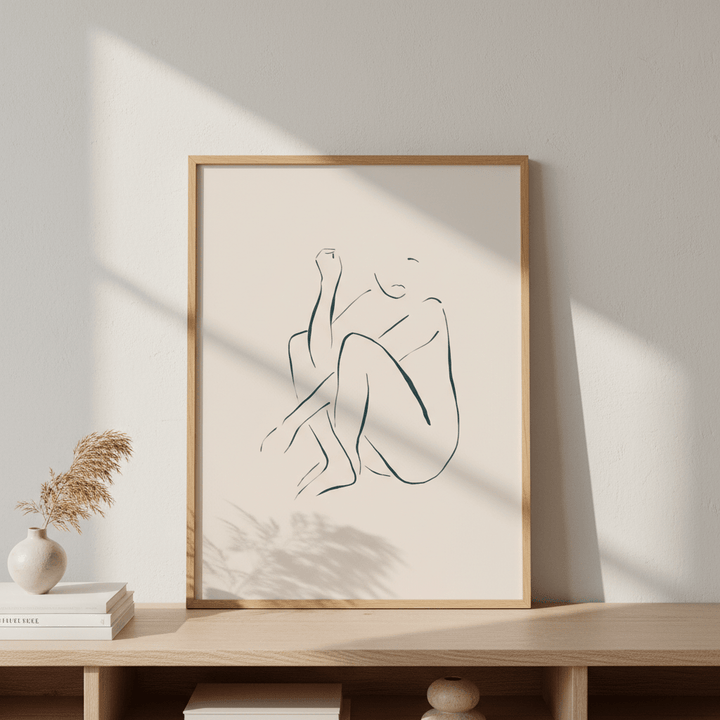 Sitting and Thinking by Ivy Green Illustrations wall - art - picture - poster