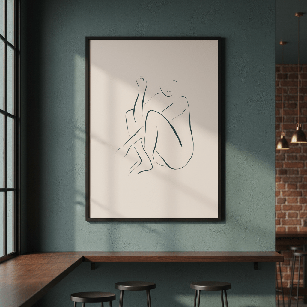 Sitting and Thinking by Ivy Green Illustrations wall - art - picture - poster