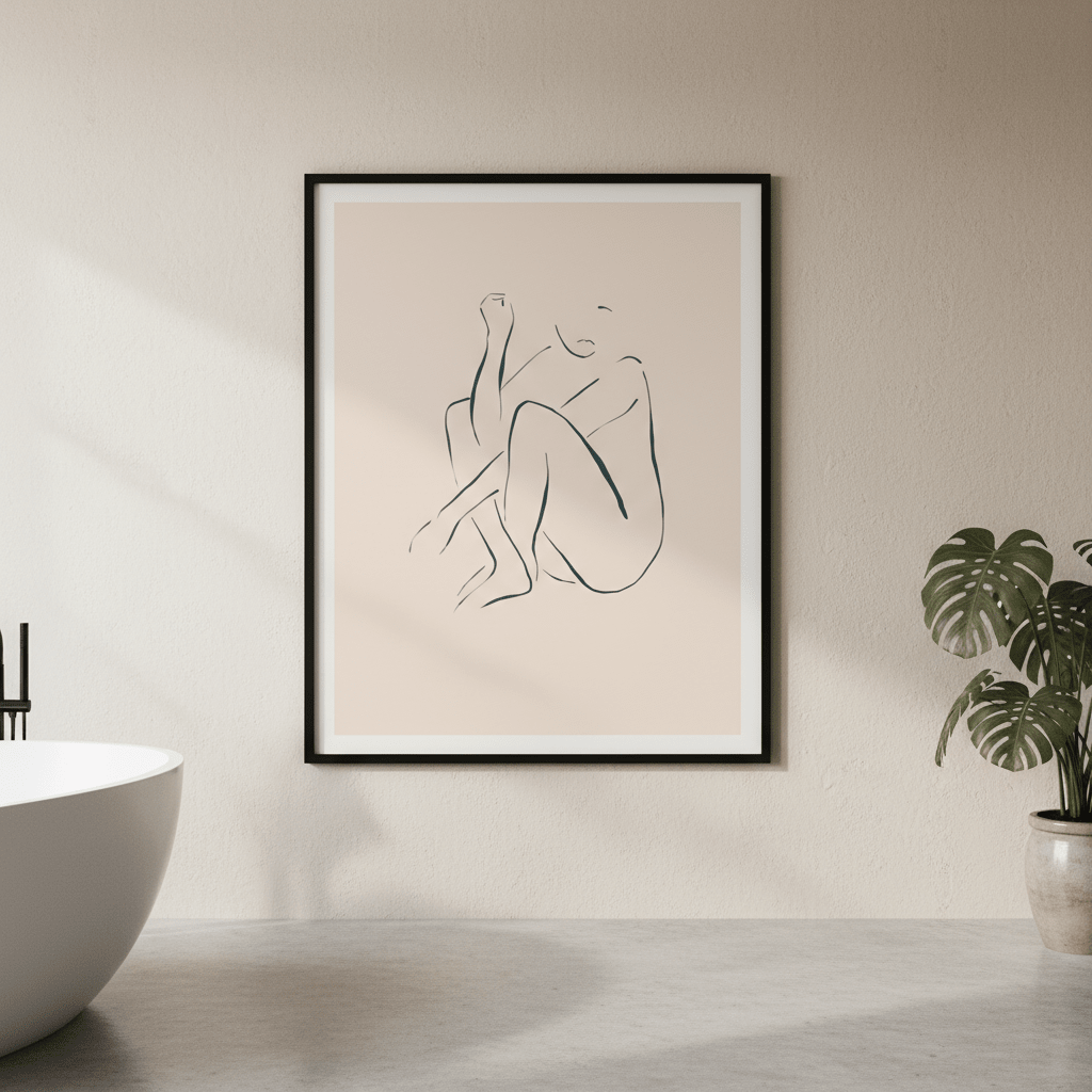 Sitting and Thinking by Ivy Green Illustrations wall - art - picture - poster